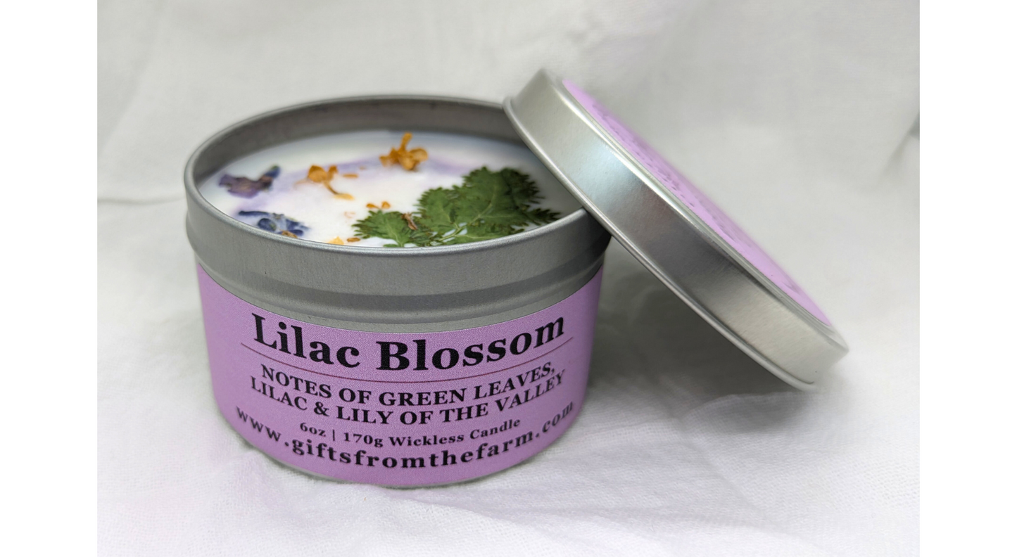 Lilac Blossom Wickless Candle